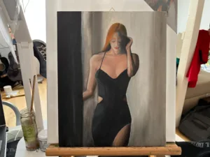 STANDING BY THE WINDOW